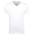 1003-ADULTS-V-NECK-TEE -WHITE
